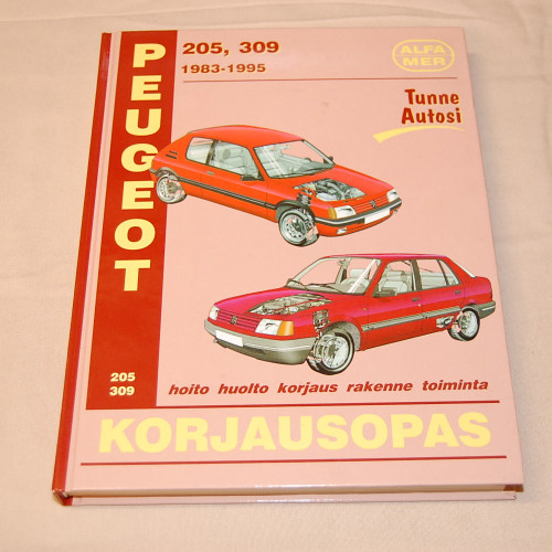 Korjausopas Peugeot 205, 309 1983-1995